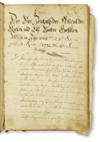 JOURNEYMEN BAKERS'' REGISTER. Manuscript in German on paper. 1668-1809